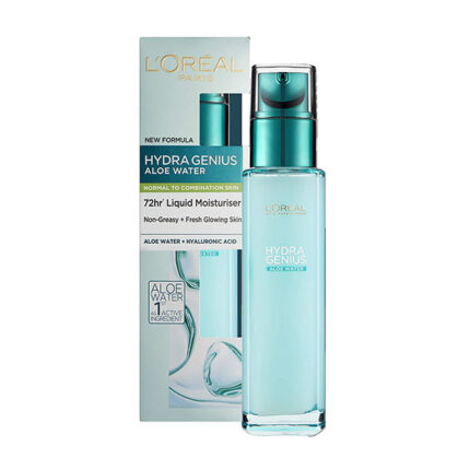 Loreal Hydra Genius Aloe Water (Normal To Combination Skin) Moisturising Gel 70 ml